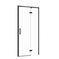 Двері душової кабіни Larga 100х195 розпашні правосторонні, профіль чорний
