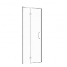 Двері душової кабіни Larga 80х195 розпашні лівосторонні, профіль хром