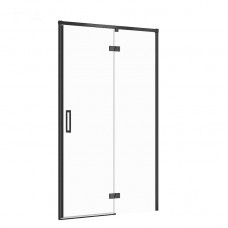 Двері душової кабіни Larga 120х195 розпашні правосторонні, профіль чорний