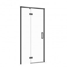 Двері душової кабіни Larga 100х195 розпашні лівосторонні, профіль чорний