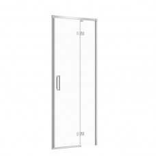 Двері душової кабіни Larga 80х195 розпашні правосторонні, профіль хром
